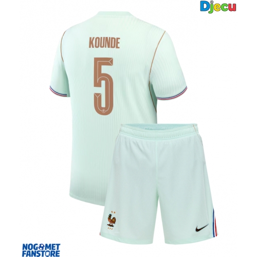 Francuska Jules Kounde #5 Gostujuci Dres za djecu SP 2026 Kratak Rukav (+ Kratke hlače)